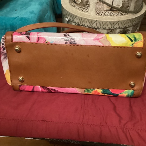 BRAHMIN ANNABEL ROSE FLORAL SATCHEL - Picture 9 of 16